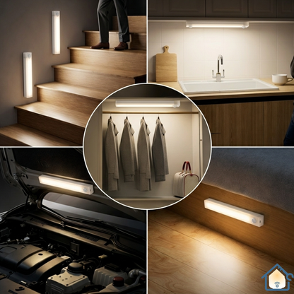 Lămpi LED cu Senzor – Fără Fire, Montaj Magnetic